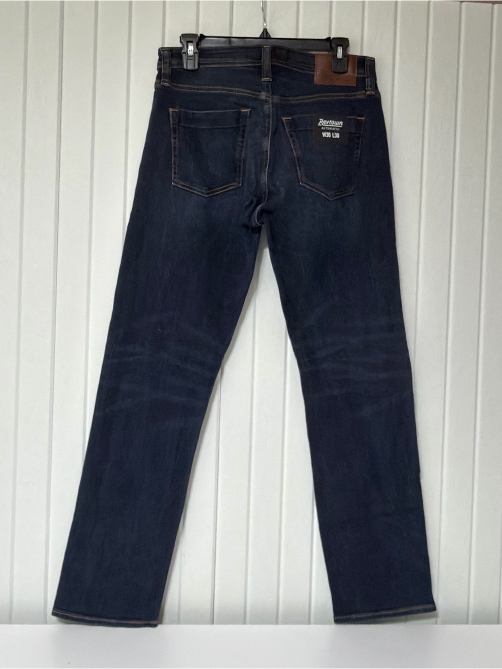 Men's REVTOWN AUTOMATIC JEANS Washed Indigo NWT 30x30 - Picture 4 of 7